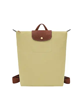 LONGCHAMP | Le Pliage Rucksack, Cognac | hellgrün